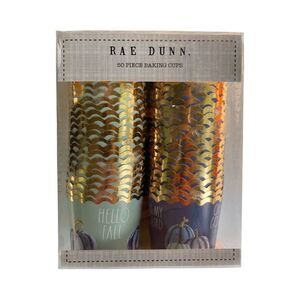 Rae Dunn 60 Piece Fall Cupcake Baking Liners Oh My Gourd Hello Fall NWT